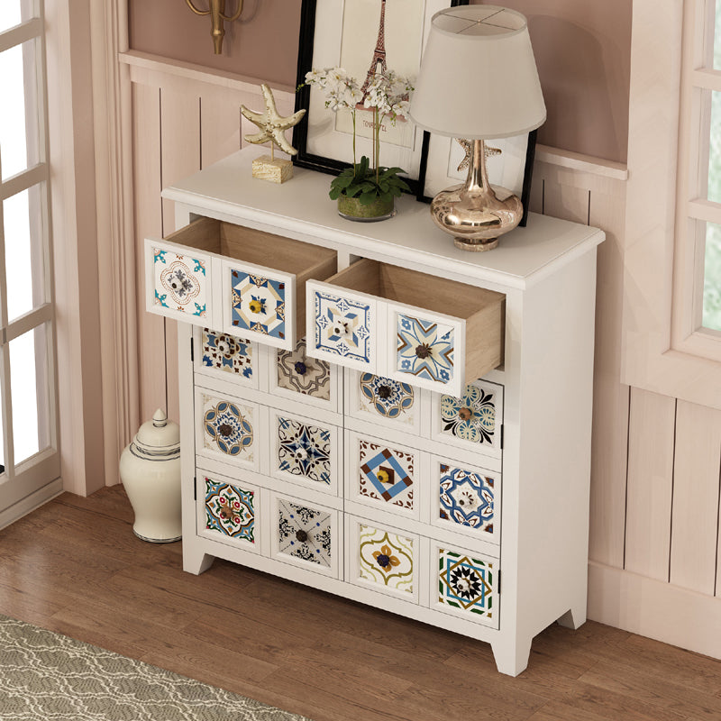 Country European Style Shoe Cabinet Storage drawer Side cabinet