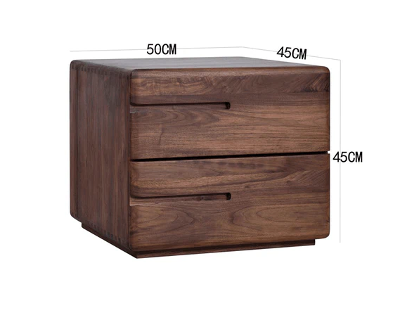 Solid Wood Nightstand Bed side