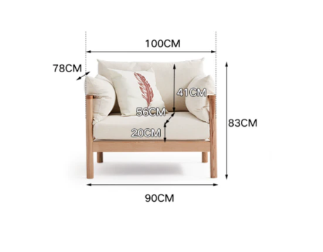 Solid Wood Frame Sofa