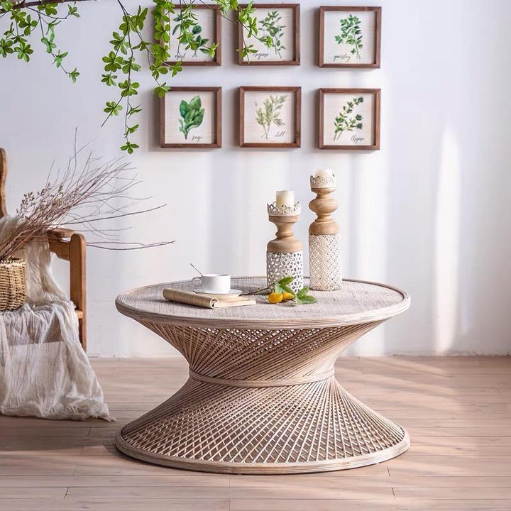 Abstract Wicker Coffee Table