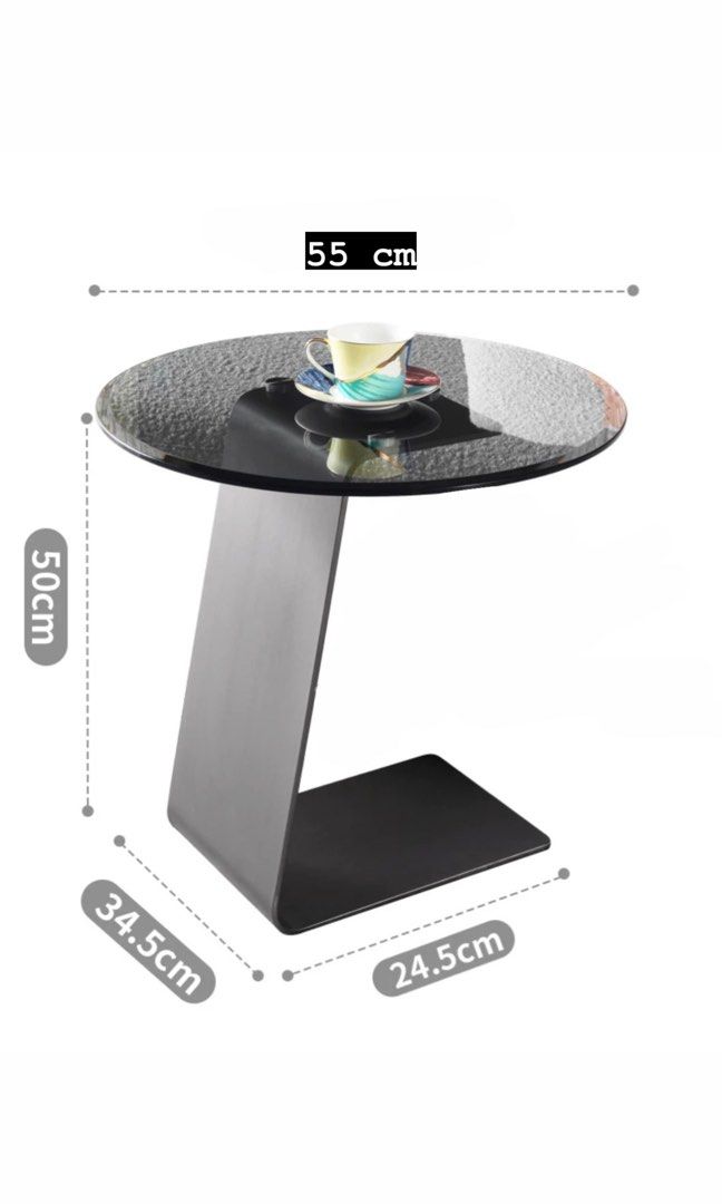 ACRA Glass End Table