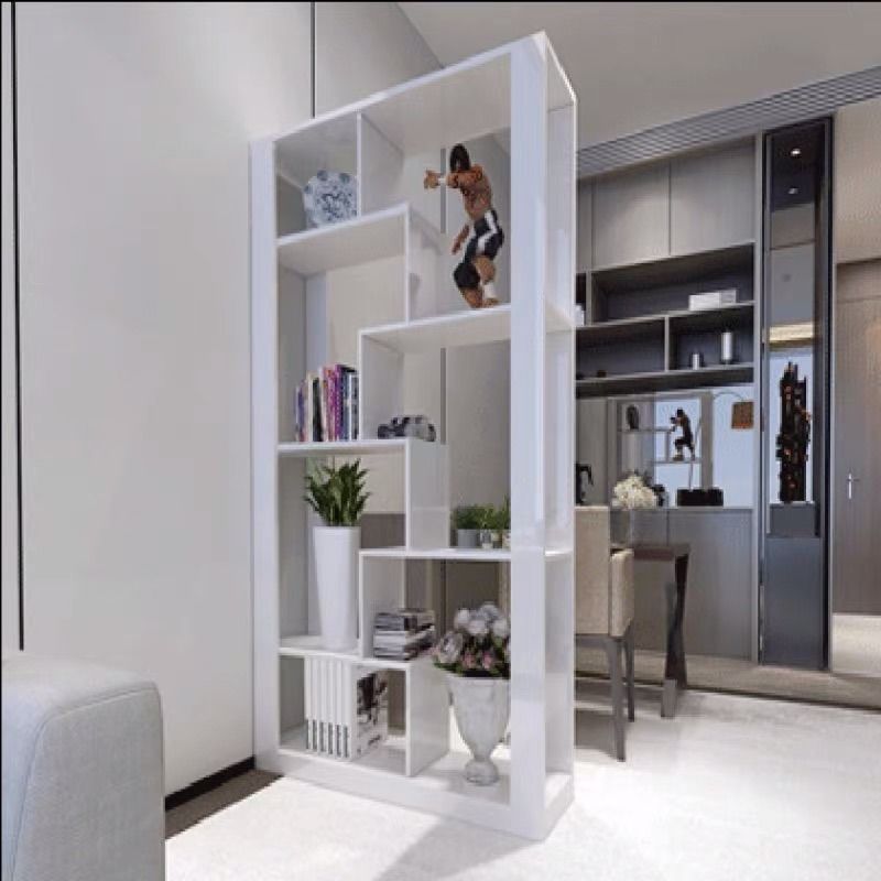 Adhavan  French White Standard Bookcase