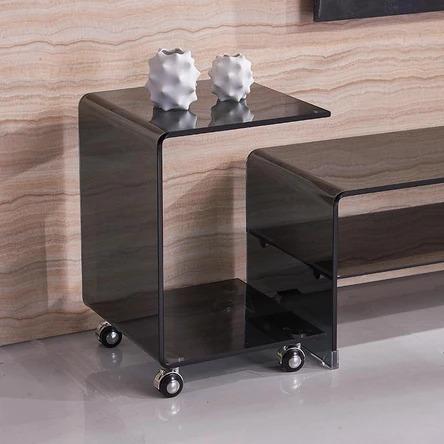 Minimalist Contemporary Glass Side Table