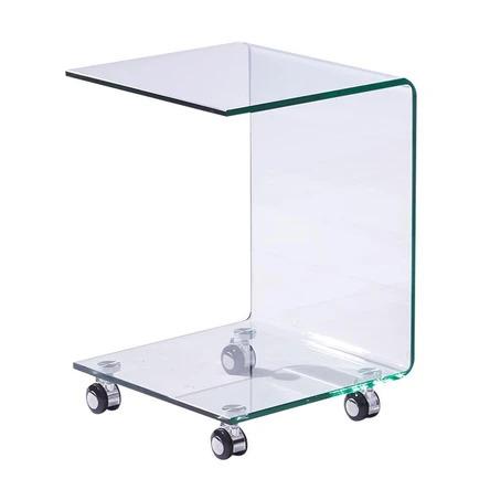 Minimalist Contemporary Glass Side Table