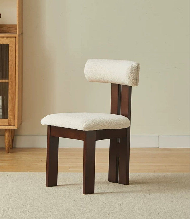 Modern Boucle Dining Chair