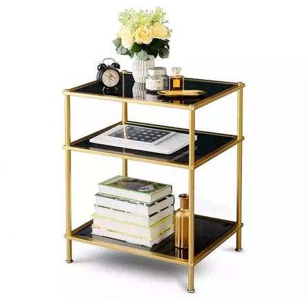 Classic Tempered Glass Side Table