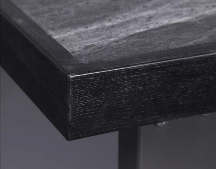 Black Mica Rock Dining Table Conference Table