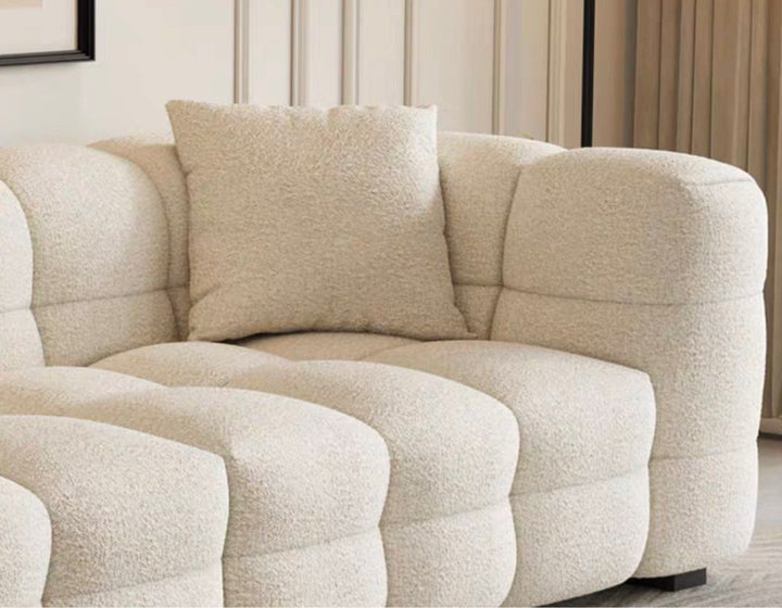 Modern Boucle Fabric Sofa