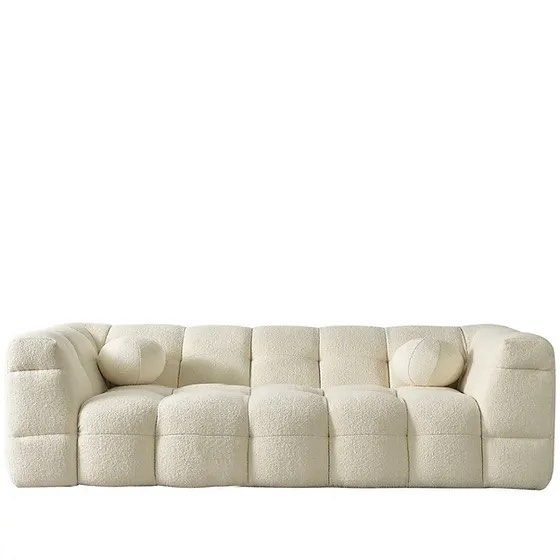 Modern Boucle Fabric Sofa