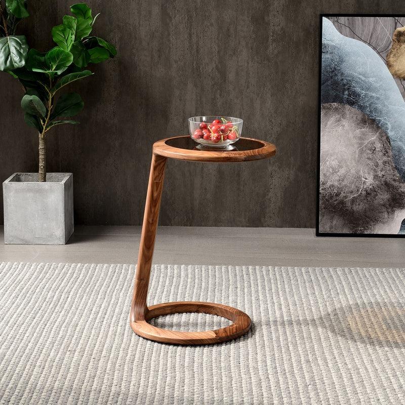 Solid Wood Side Table Lamp Stand