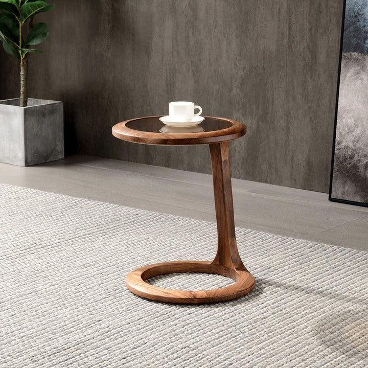 Solid Wood Side Table Lamp Stand