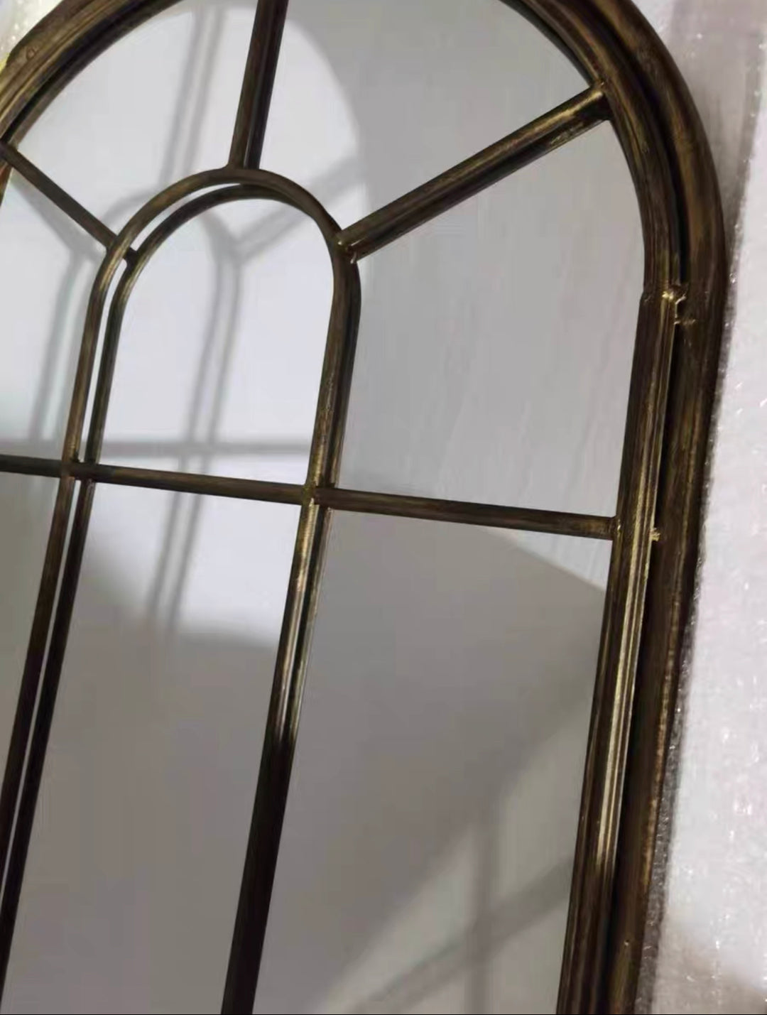 LILIAN Vintage Arched Window Mirror