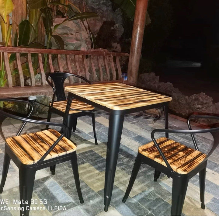 Industrial Outdoor Dining Set