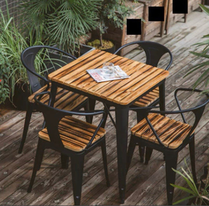 Industrial Outdoor Dining Set