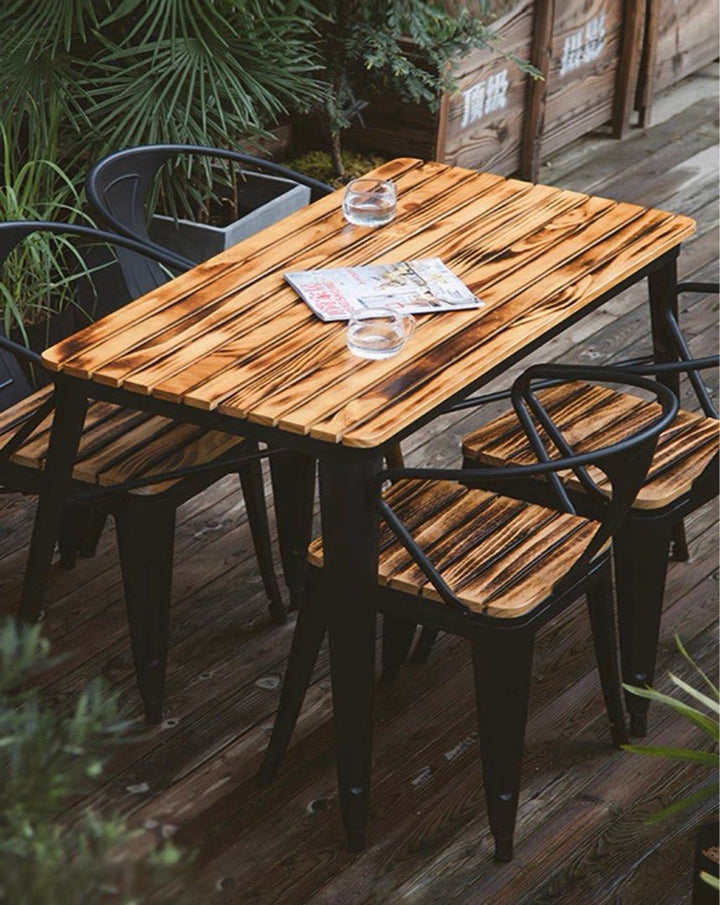 Industrial Outdoor Dining Set