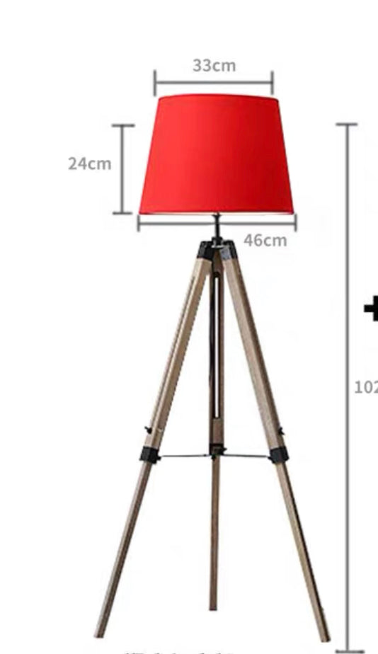 RYLEIH Rustic Retro Tripod Standing Lamp