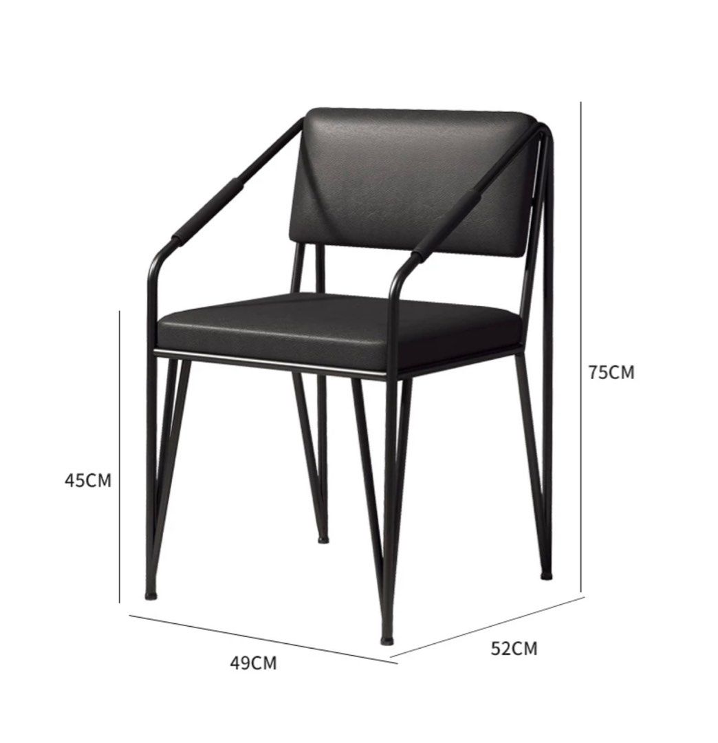 Modern Minimalist Dining Chairs (Set of 2)