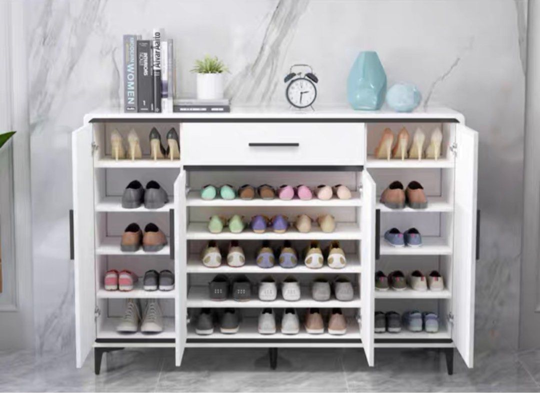 Modern Glossy Shoe Cabinet