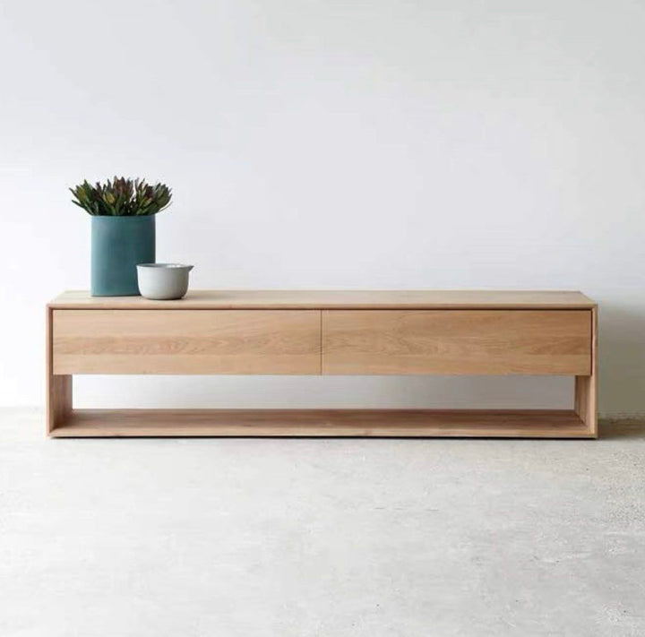 Modern Solid Wood TV Console