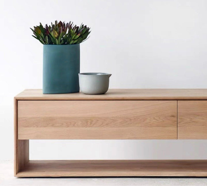 Modern Solid Wood TV Console