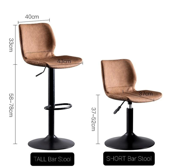 Modern Adjustable Swivel Bar Stool