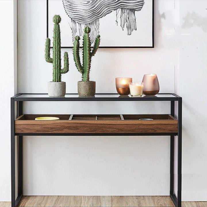 Wood Console Table