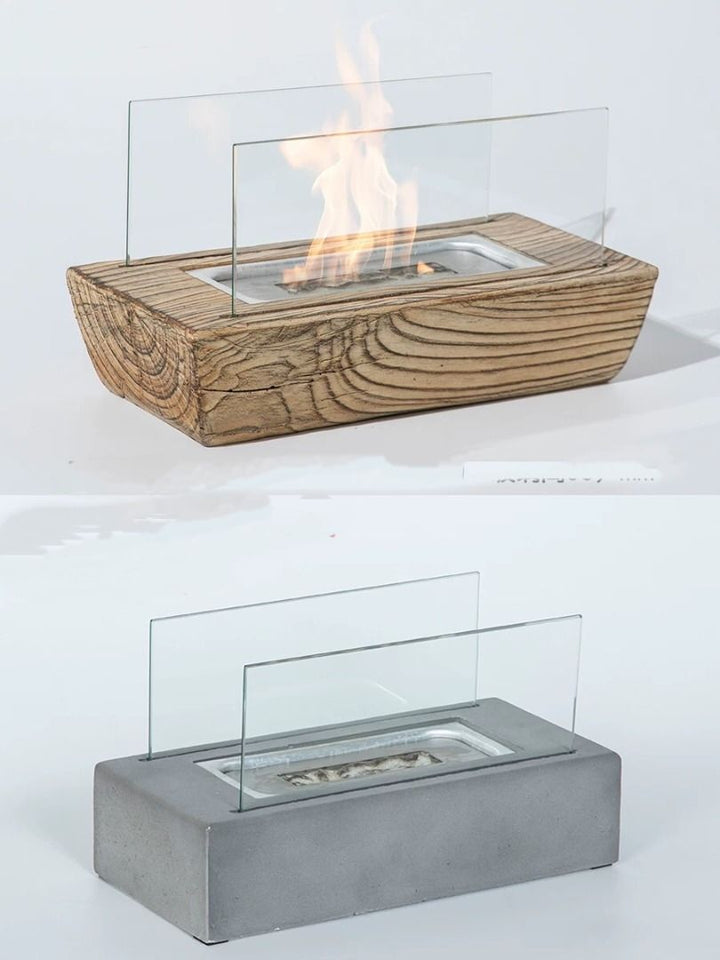 Bio Ethanol Ventless Portable Tabletop Fireplace With Flame Guard