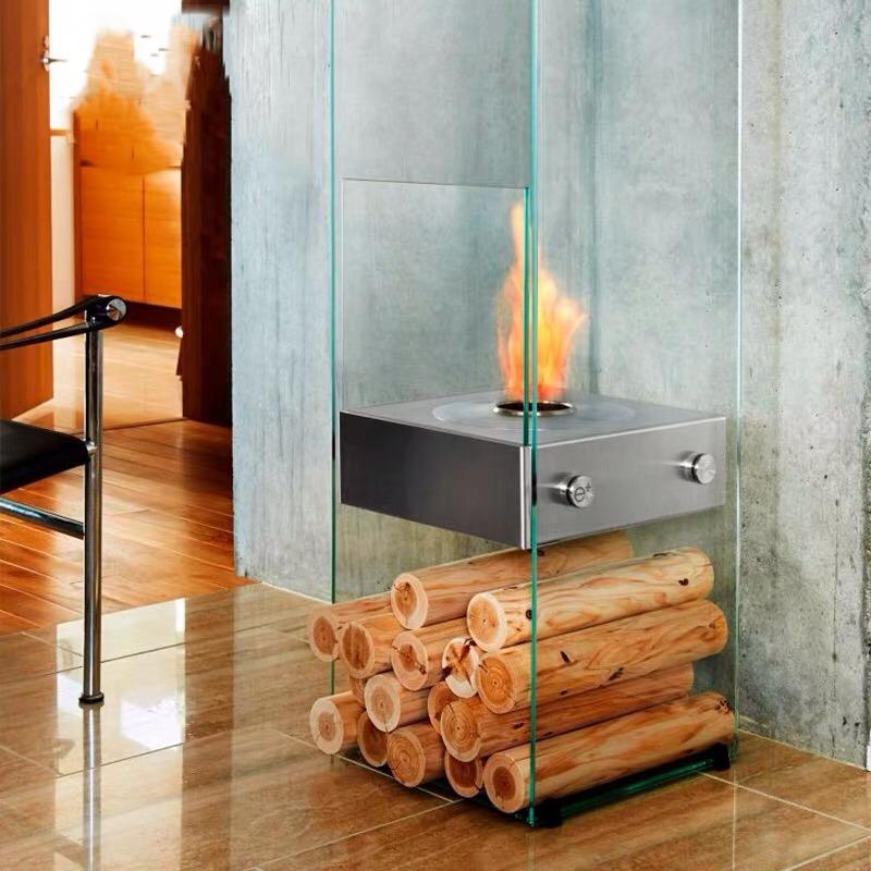 Bio-Ethanol Standing Fireplace
