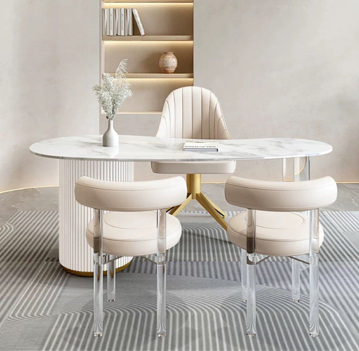Modern Sintered Stone Study Desk