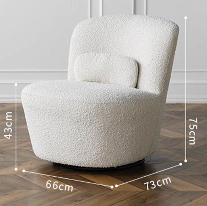 Modern Boucle Armchair