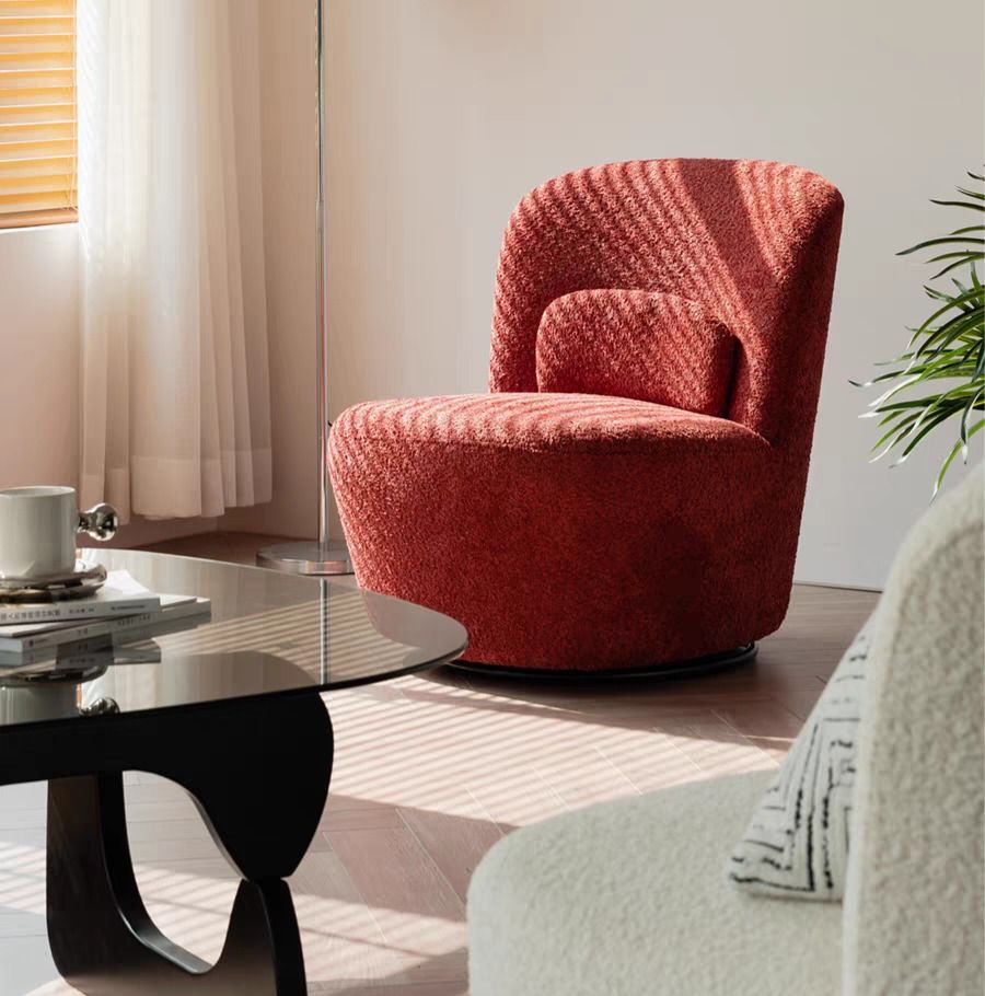 Modern Boucle Armchair