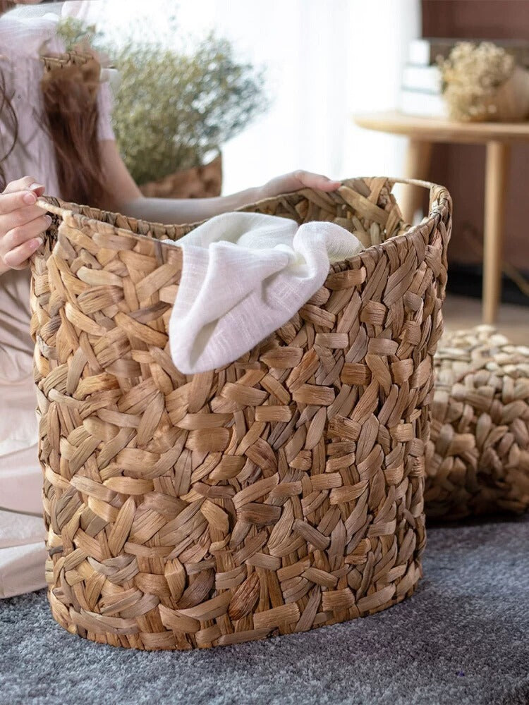 Braided Rope Storage Basket with Handles