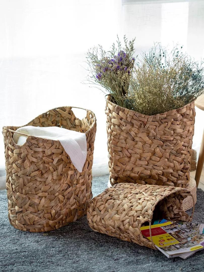 Braided Rope Storage Basket with Handles