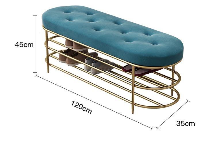 Entryway Shoe Rack Bench Seat _ 2 Tier