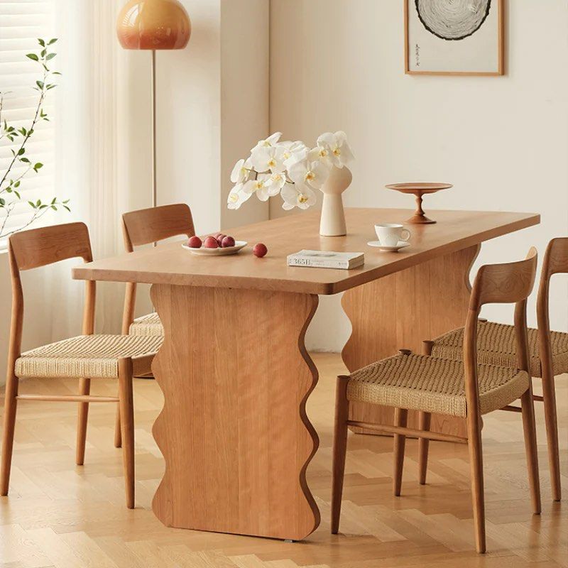 Wavy Base Dining Table