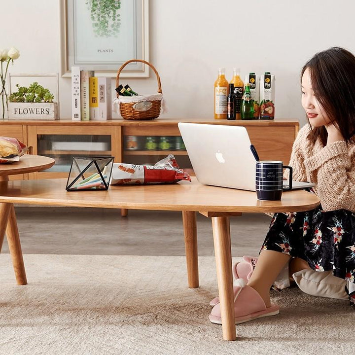 Nordic Solid Wood Coffee Table / Nestable