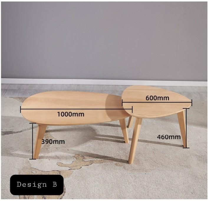 Nordic Solid Wood Coffee Table / Nestable