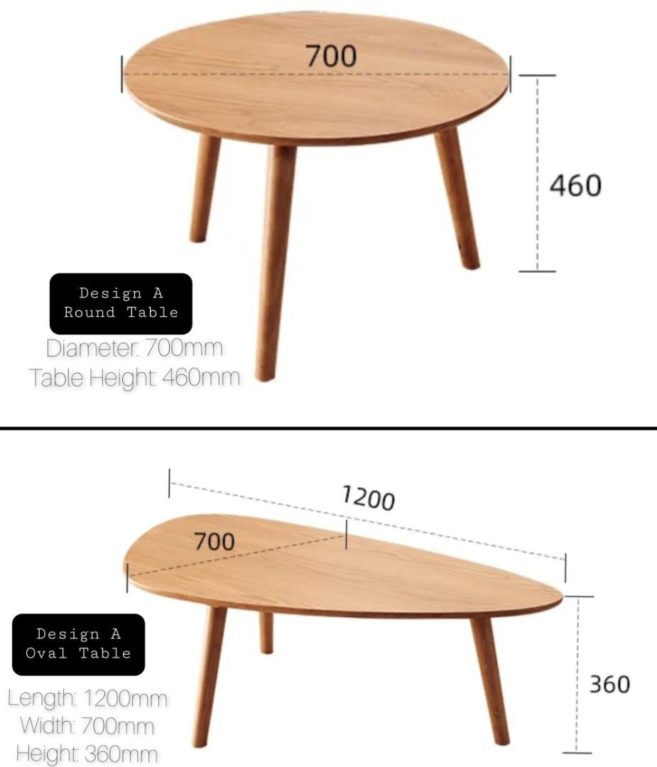 Nordic Solid Wood Coffee Table / Nestable