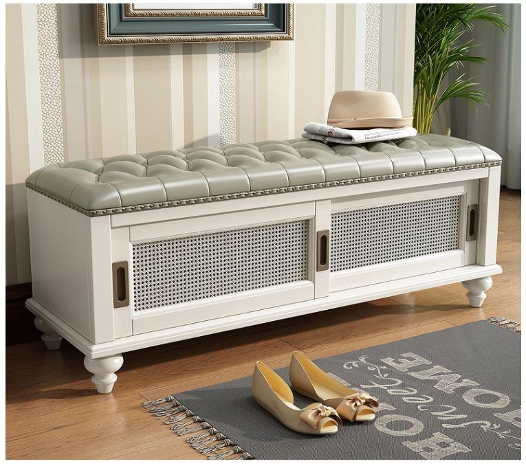 CALLIE Entryway Storage Bench_Changing Shoe Cabinet_