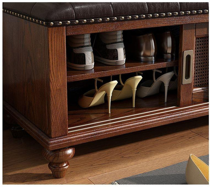 CALLIE Entryway Storage Bench_Changing Shoe Cabinet_