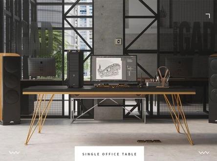 Camila Modern and Sleek Office Work Bench / Office Table / Dining Table / Cafe Table