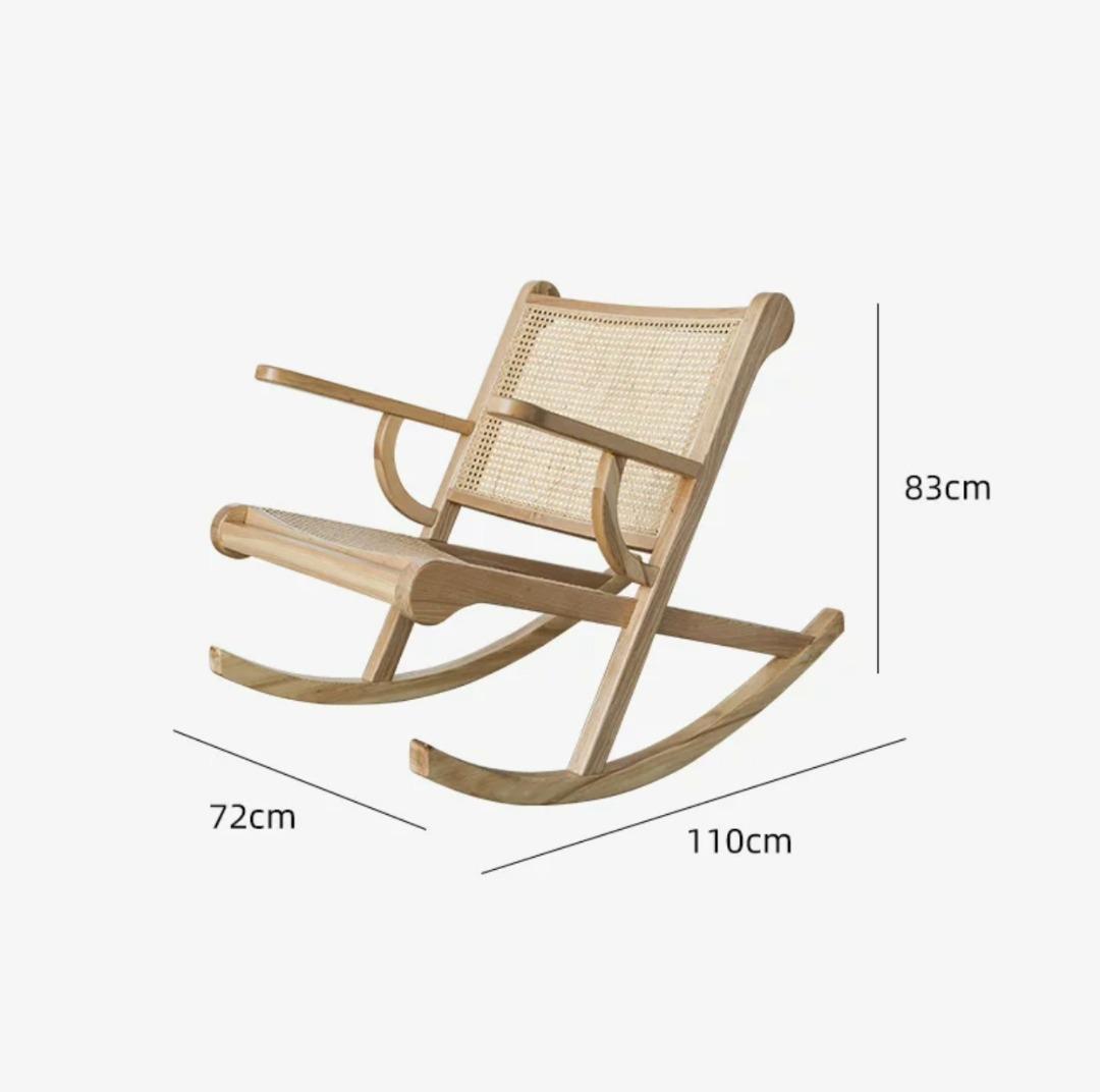 Cane Mesh Rocking Chair