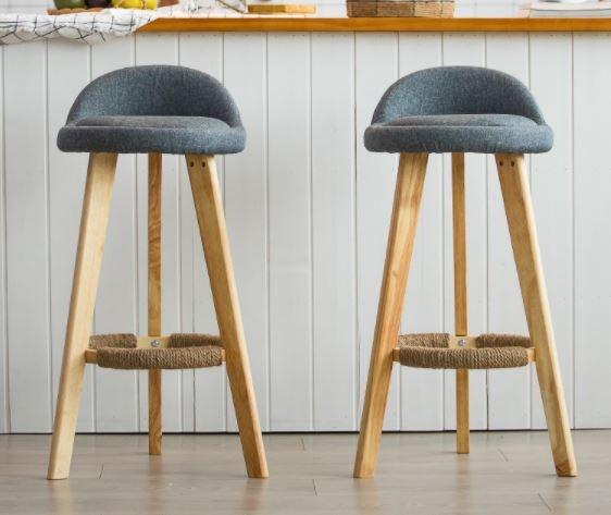 Wood Bar High Stool