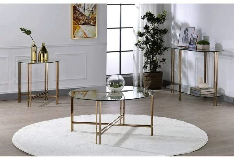 Champagne Brass Coffee Table