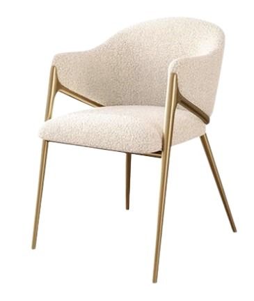 Modern Boucle Dining Chair