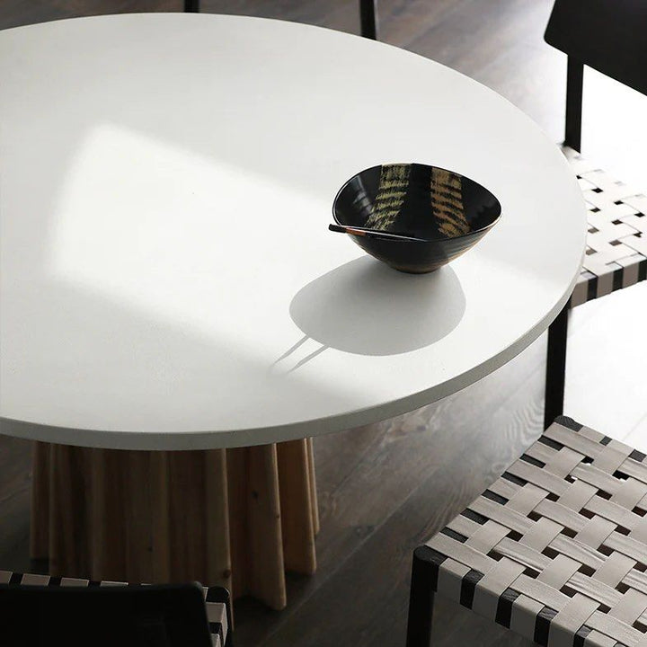 Round Slate Dining Table