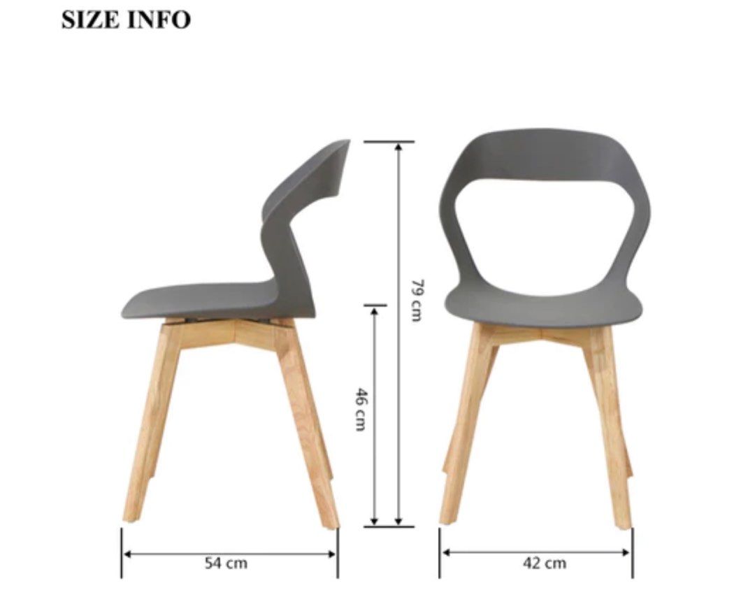 Armless Cozy Dining Chair (set of 2)