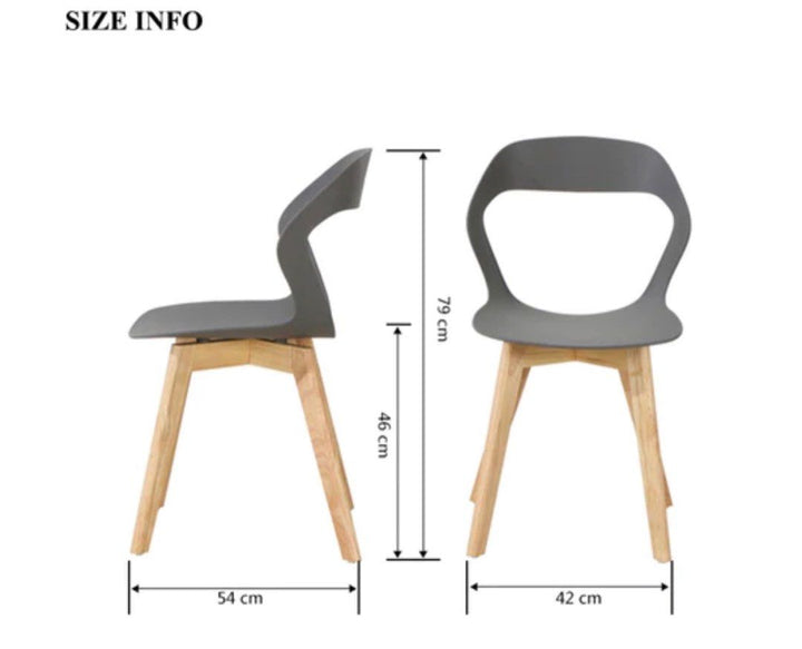 Armless Cozy Dining Chair (set of 2)