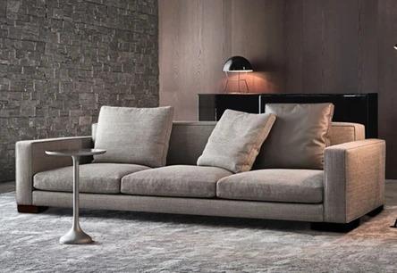 Contemporary Nordic Scandinavian Fabric Down Feather Sofa
