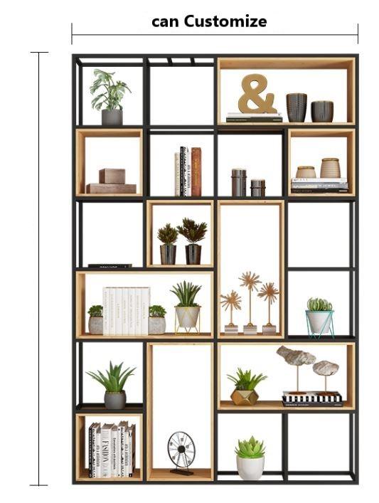 ndustrial  Wood Metal Shelf Partitions - Divider